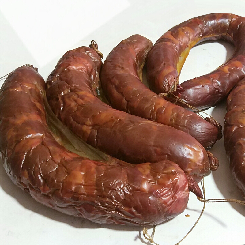 虎钢馋新疆伊犁熏马肉熏马肠烤马肠新疆零食牛肉干风干牛肉熟肉2斤 生