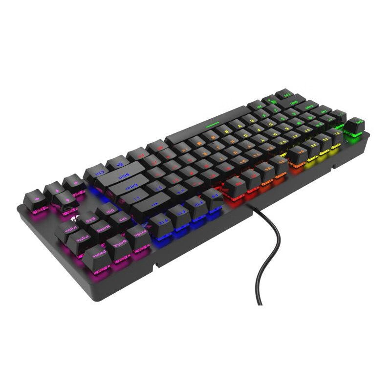 惠普（HP）K10GL 有线87键TKL机械键盘 USB有线电竞键盘 游戏混光键盘背光机械键盘 区域混光青轴