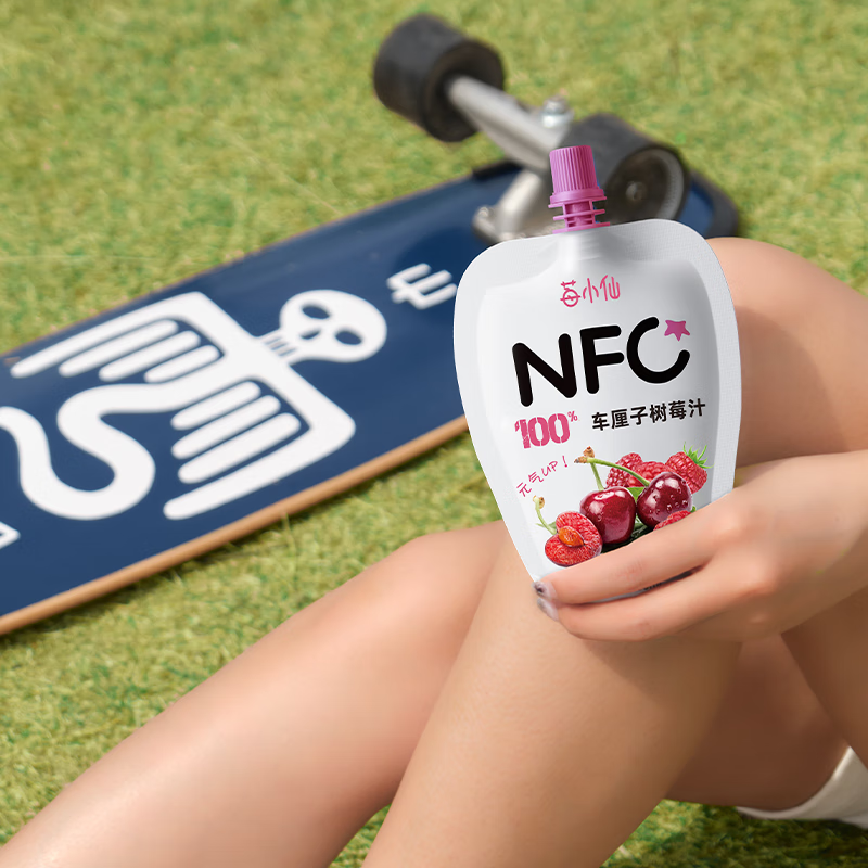 莓小仙NFC100%纯车厘子树莓汁果汁饮料0脂0添加蔗糖整箱装150ml*10袋/箱 1箱装(150ml*10袋)+送1袋