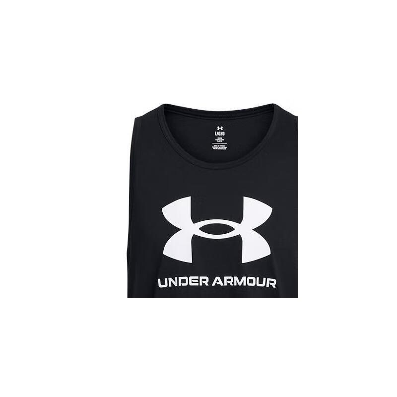 安德玛（UNDERARMOUR）春夏Sportstyle男子训练运动背心1382883 黑色001 L