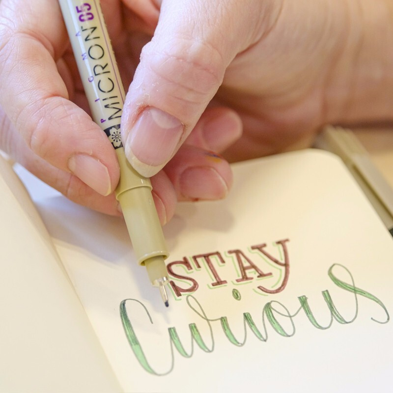 日本樱花（SAKURA） 黑色针管笔防水勾线笔绘图笔素描线条笔 设计图针管笔美术用笔 官方常用7支套装（XSDK7P)