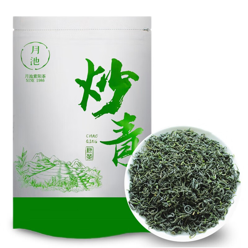 月池紫阳富硒产区炒青绿茶2024新茶陕青茶大口劲耐泡高山茶散装口粮茶 袋装500克