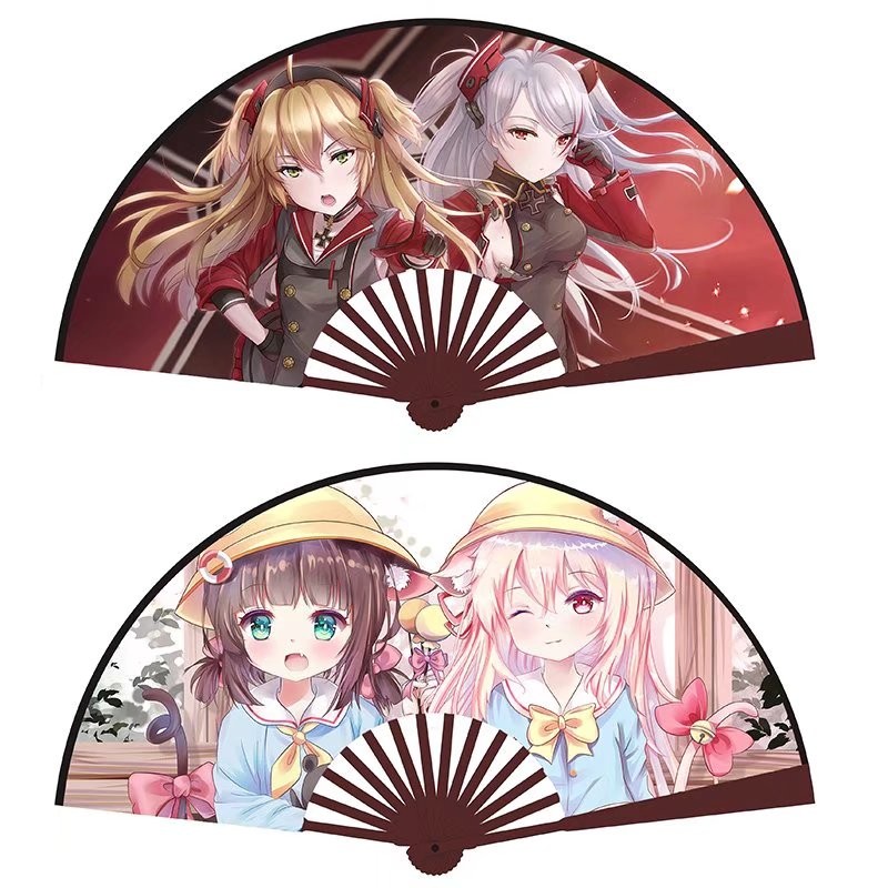 8寸动漫扇子天官伪装新款二次元周边绢布折扇 碧蓝航线  8寸扇子