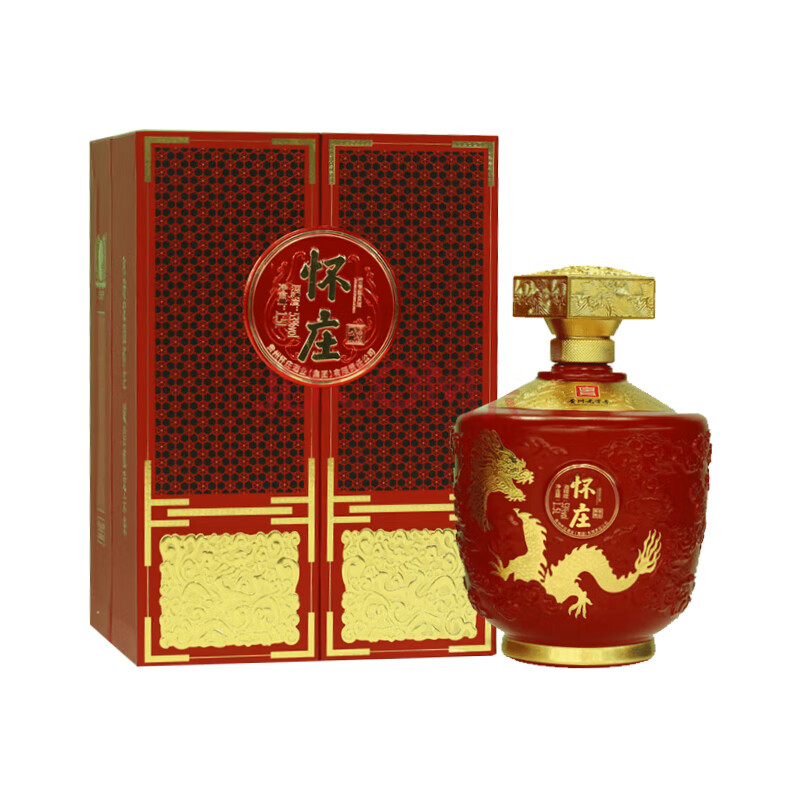 怀庄1983龙禧酒 53度 酱香型 怀庄龙年纪念酒 高端礼盒整箱装 中秋节送礼 53%vol 1500mL 1坛 辉煌腾达/含礼袋