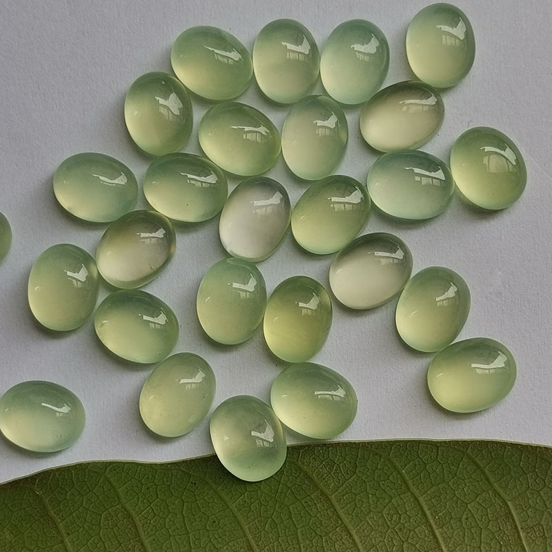 黛丝美葡萄石戒指戒面厂家裸石水滴形/椭圆形/圆形/梨形/蛋形宝石 5*