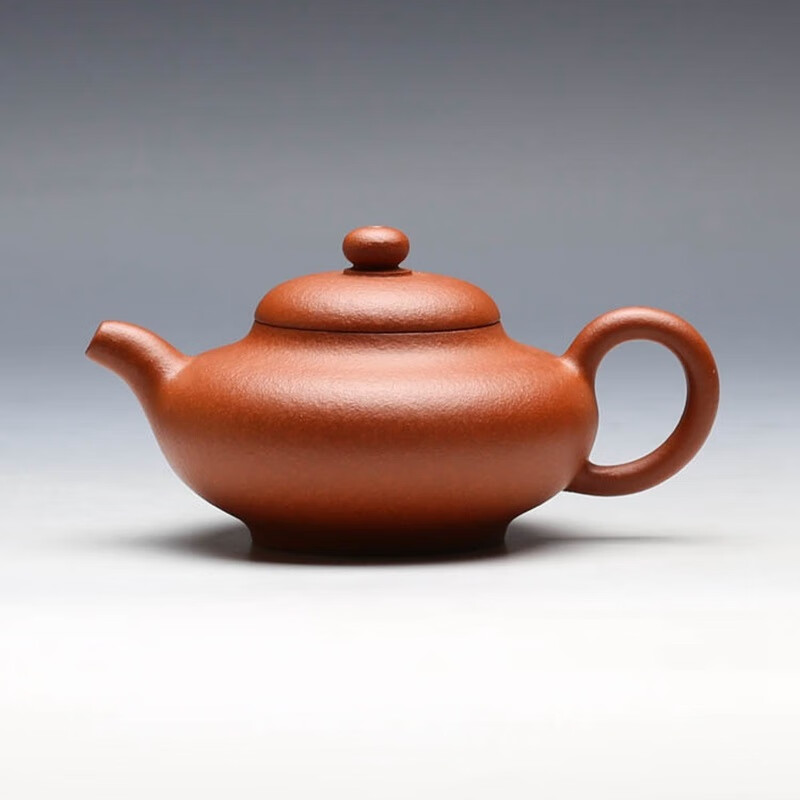 宜兴紫砂壶芦银霞手工制《小华颖》原矿赵庄朱泥调砂140cc实用器