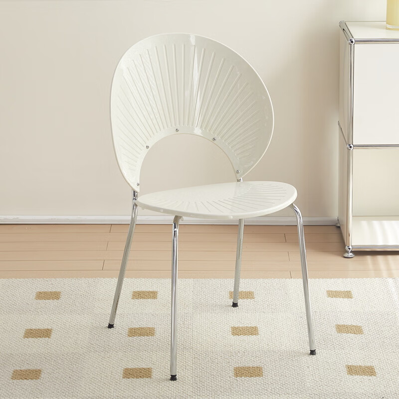 游复吟贝壳椅 网红餐椅 餐桌凳子靠背家用亚克力复古贝壳民宿酒店咖啡