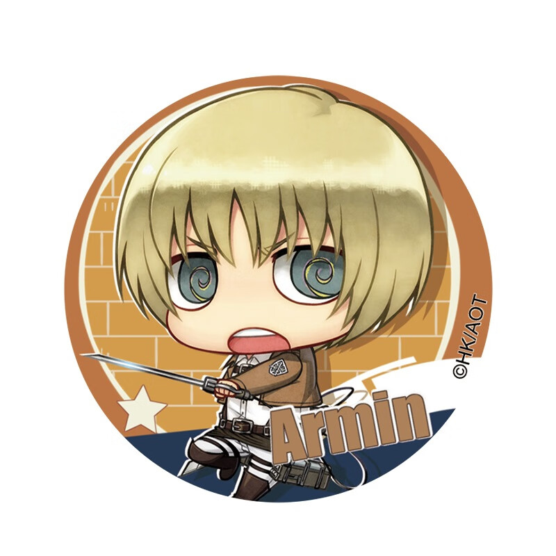 乐英奇进击的巨人吧唧 正版马口铁徽章利威尔兵长谷子三笠阿克曼艾伦