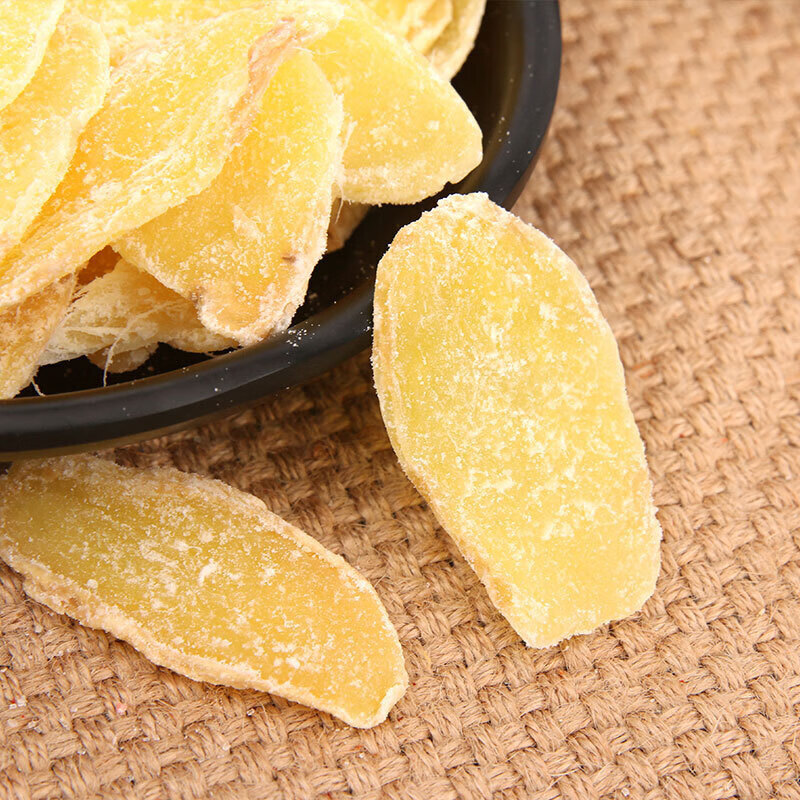 德祥隆姜片干生姜片即食姜片泡水零食糖干糖 500g*1袋