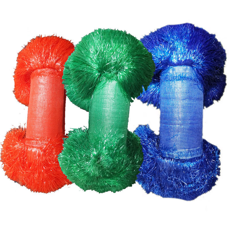 糜岚(mielanat)彩色遮阳网幼儿园水上游乐园泳池流苏遮阴防晒网自动