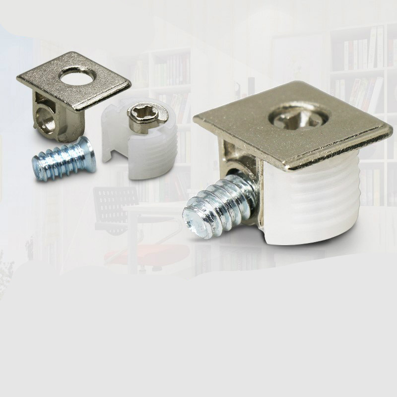 以琛定制板式家具衣柜拆装五金配件三合一层板托内嵌式隔板连接件 100