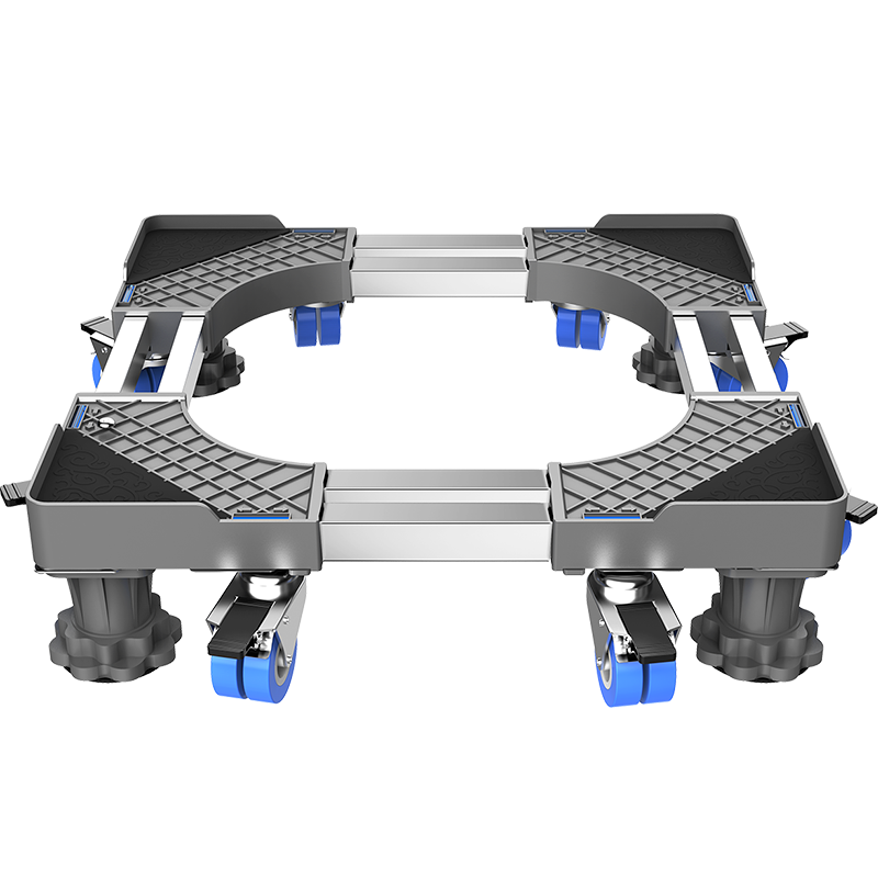 凯旗 洗衣机底座适用于海尔/小天鹅/西门子滚筒波轮通用移动架加高托架减震垫脚置物架 白色【移动四大刹车轮】试用42天