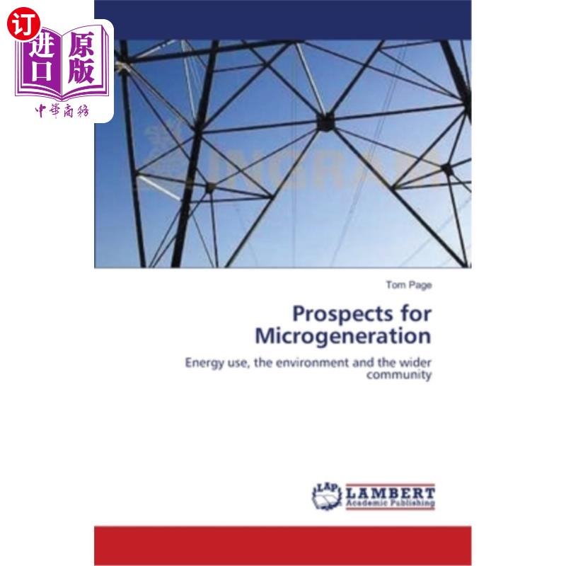 海外直订prospects for microgeneration 微型发电的前景