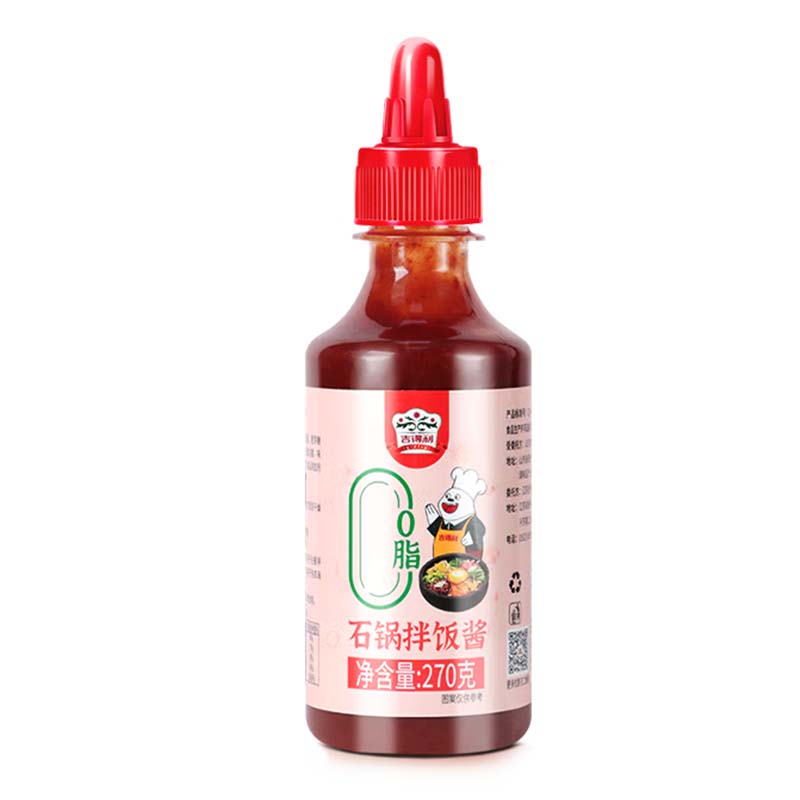 吉得利 拌饭酱 0脂石锅拌饭酱 韩式料理 拌饭炒年糕调味酱 270g