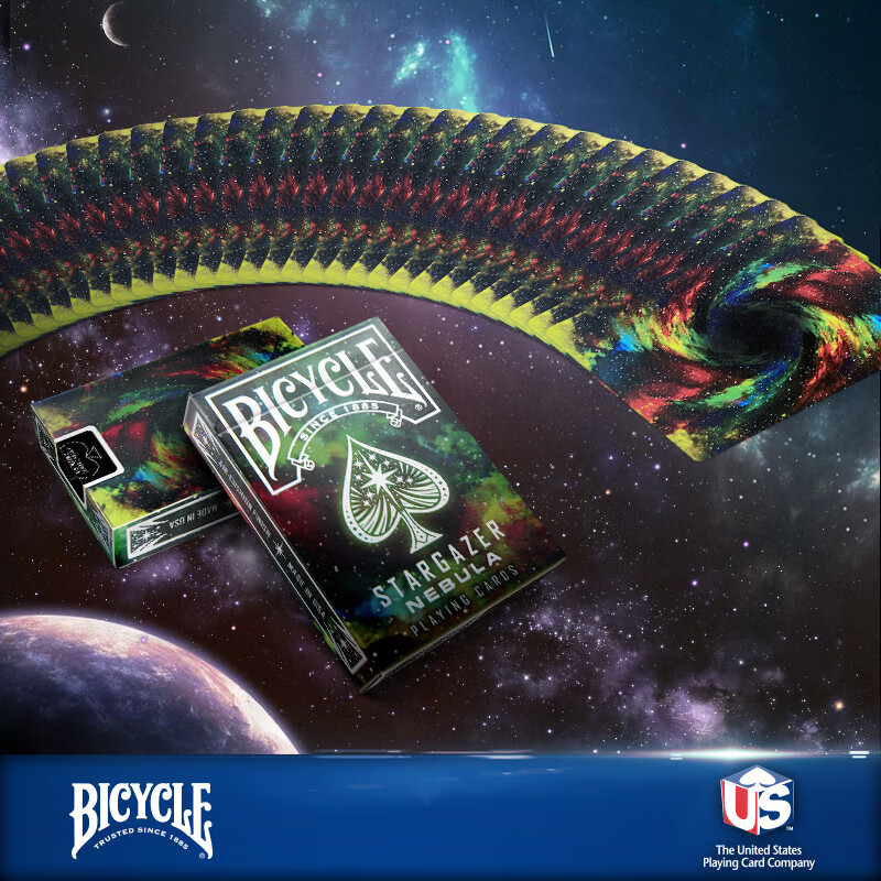 bee单车扑克牌练习花切纸牌魔术创意桌游卡牌观星者星云 观星者-星云