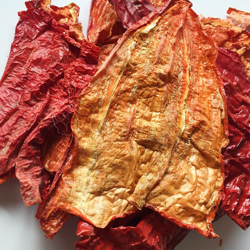 虎钢馋内蒙赤峰特产干辣椒皮干货农家晾大红尖椒辣椒干椒皮一斤