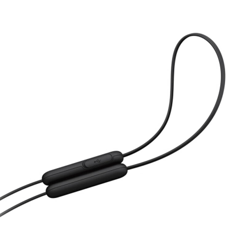 索尼（SONY）WI-C200 无线蓝牙 入耳式立体声耳机 手机耳机 颈挂线控 黑色