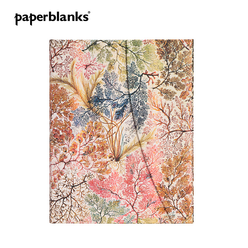 paperblanks佩兰克笔记本本子威廉基尔本花之绽放海之花学生文具日记本手账复古手帐本送女生生日礼物 【硬壳翻盖】海之花/中本横线