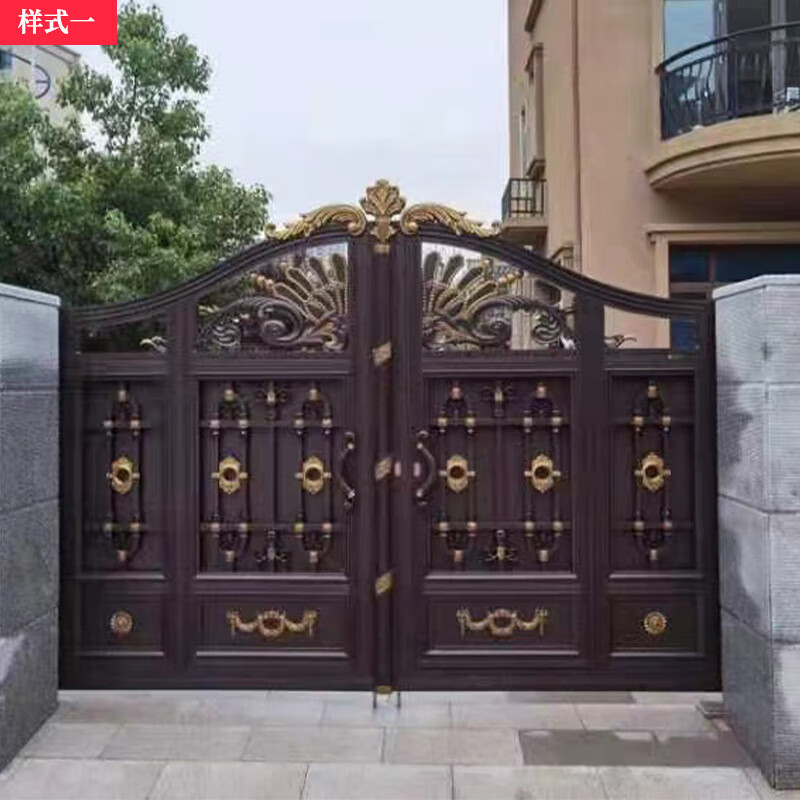 大门农村自建房的大门   大门乡村庭院门双开铝艺入户院墙门乡下 样式