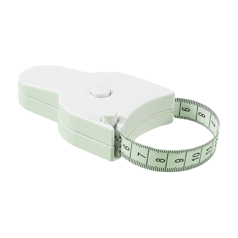 《掉秤专用》软尺量三围尺卷尺皮尺软尺腰臀三围测量尺自动三维度 纯白款健身尺1把 无规格