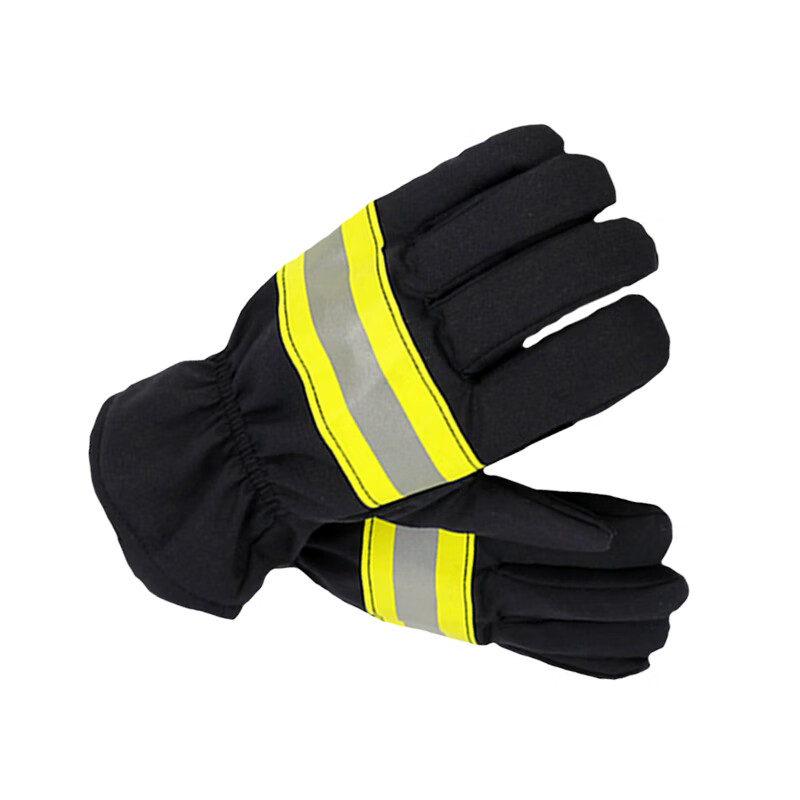 消防员灭火事故防护加厚阻燃带反光条02式防水耐高温消防手套装备器材