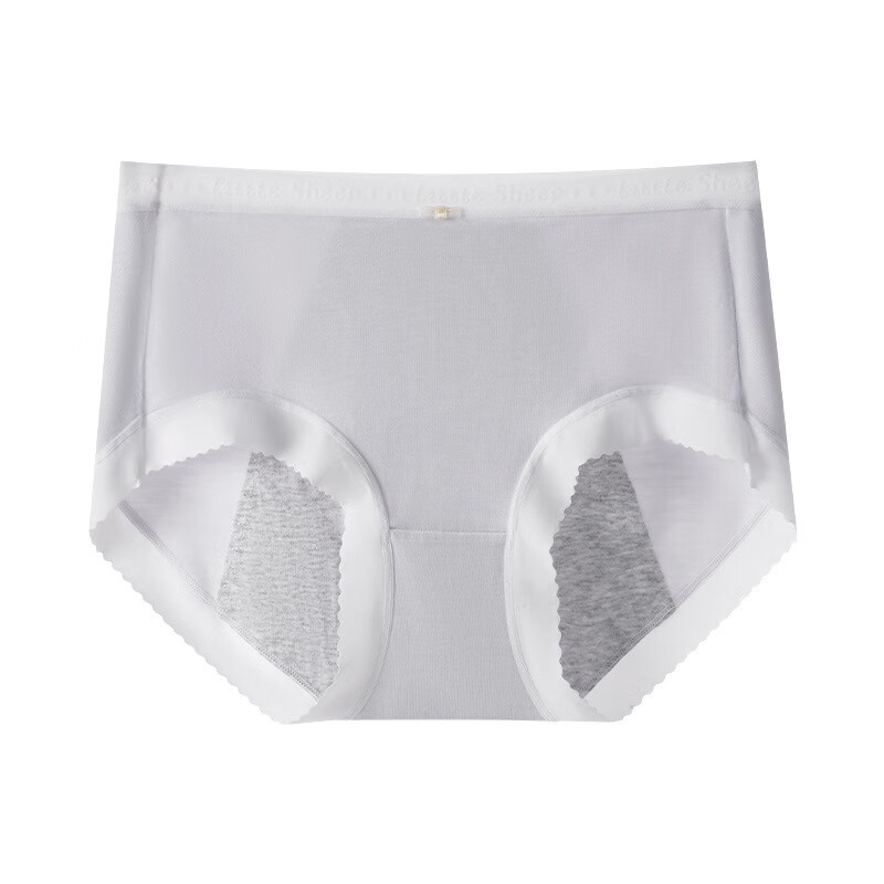 级生理月经期例假舒适莫代尔四季抑菌纯棉防侧漏大姨妈内裤 银灰色