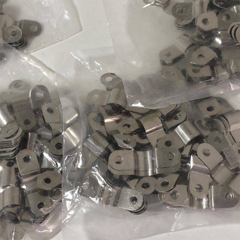 抱片冰柜冷柜蒸发器盘管固定不锈 铜管不锈钢卡子2包约138个