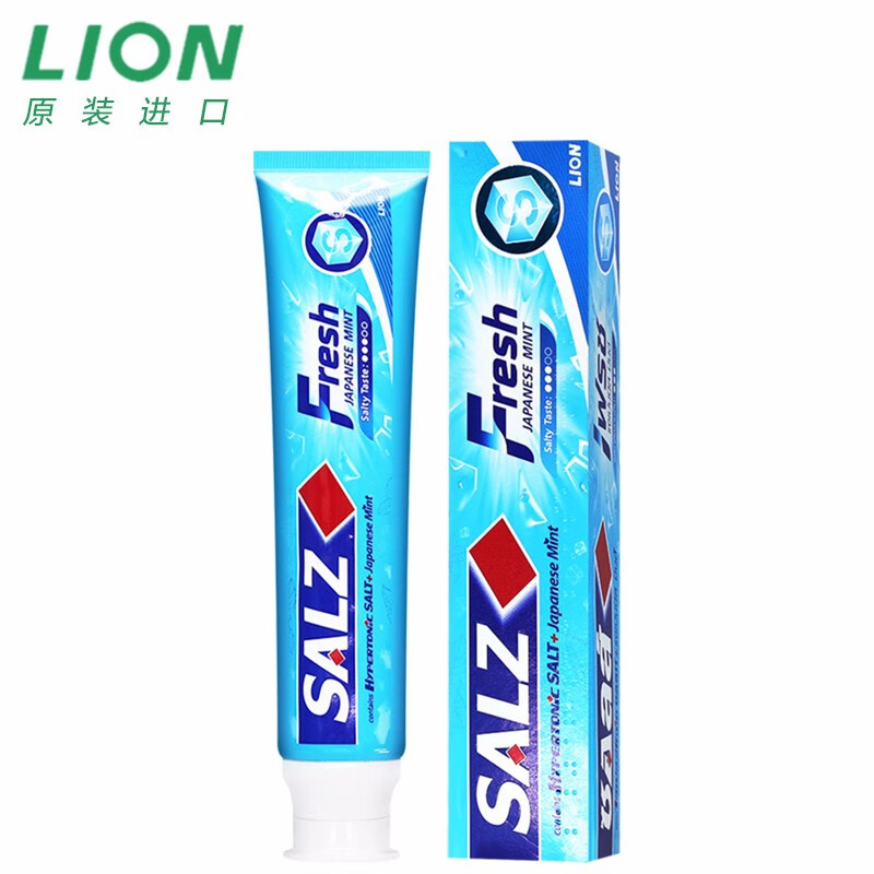 日本LION 高渗盐健齿护龈咸味薄荷牙膏160g(泰国原产进口)