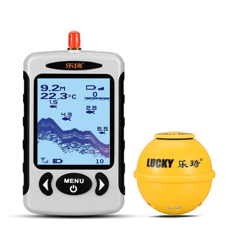 乐琦进阶150米款探鱼器高清钓鱼声呐声纳路亚记录仪无线水下筏钓 乐琦