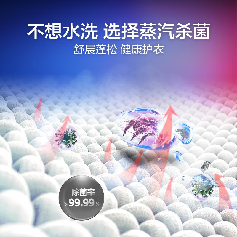 海尔（Haier）晶彩系列 10KG直驱变频滚筒洗衣机全自动 晶彩大屏玉墨银外观EG100BDC189SU1
