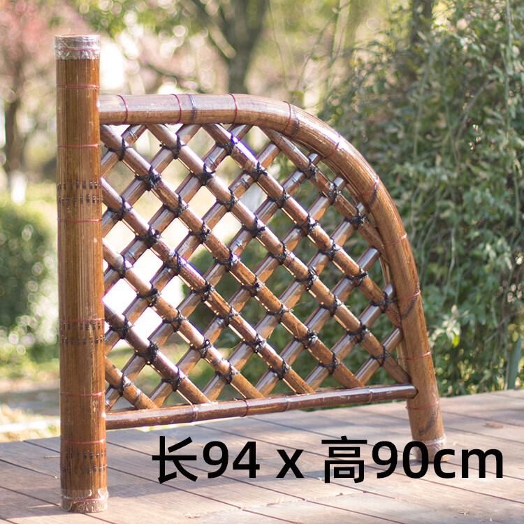 墨薰槿碳化竹田园风乡村仿古日式花园庭院竹篱笆竹 长94x高90