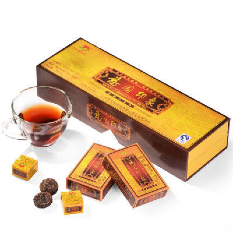 龍園號(hào)茶葉普洱茶熟茶勐海龍園印象禮品茶360g云南普洱小沱茶 360g