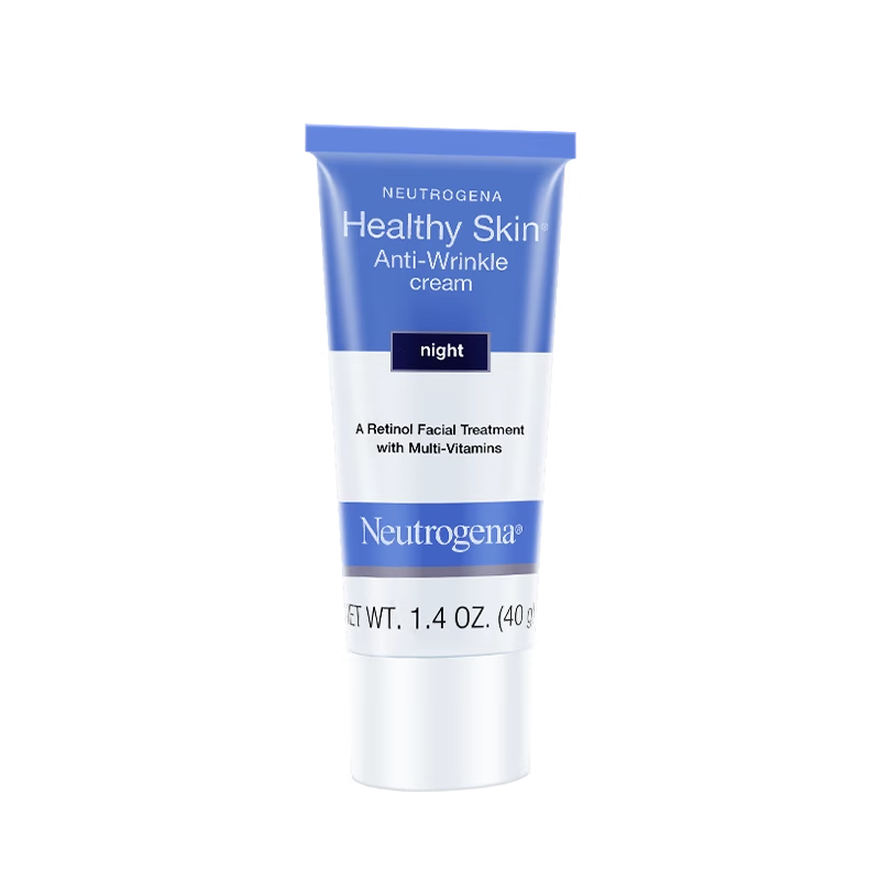 露得清（Neutrogena）a醇小蓝管晚霜精华视黄醇紧致抗皱抗初老面霜保湿精华乳液早c维a A醇晚霜40g*3支【超值】 原装进口/正品