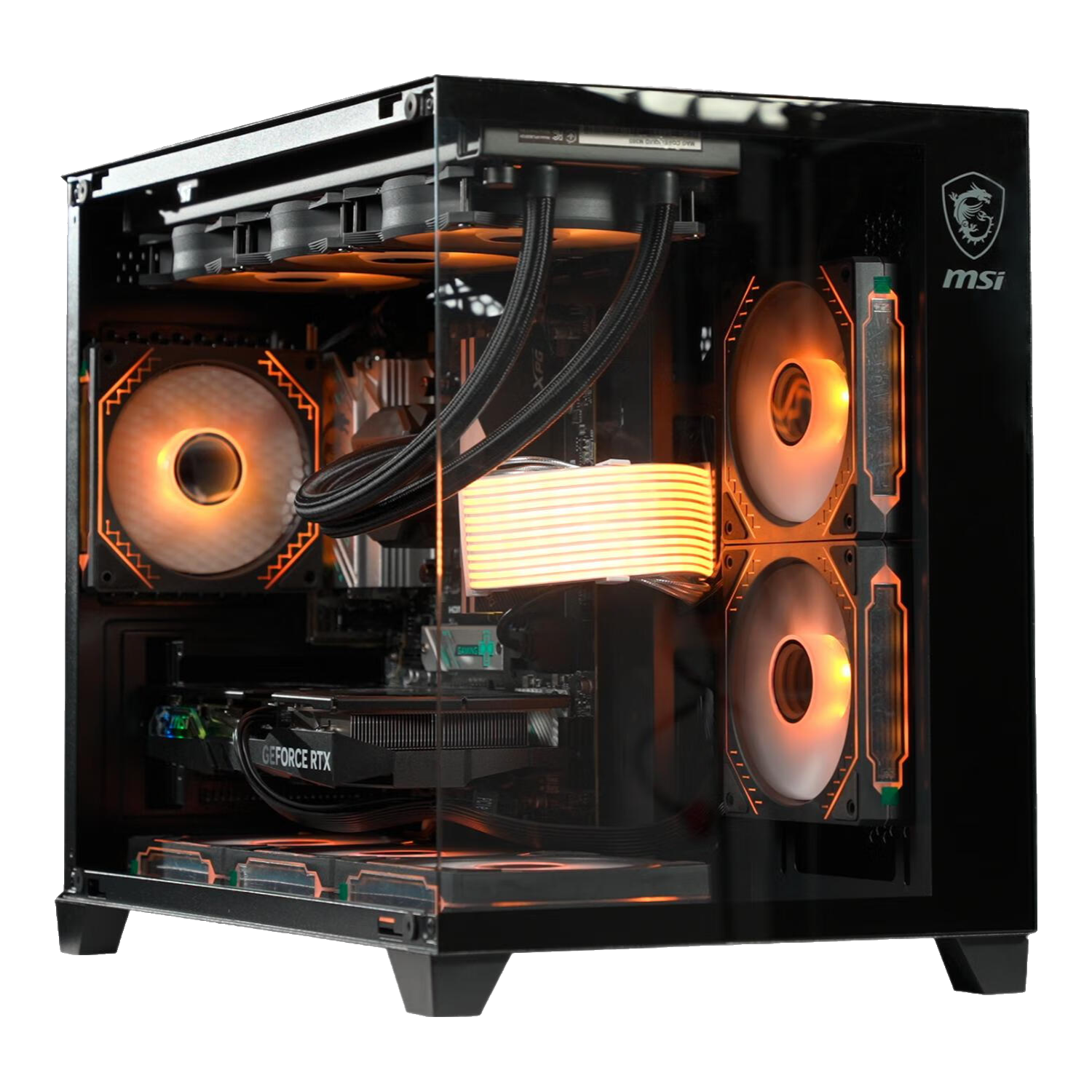 微信小程序、PLUS包邮：微星（MSI）AMD锐龙7 显卡台式组装机游戏电竞设计渲染电脑主机DIY整机 