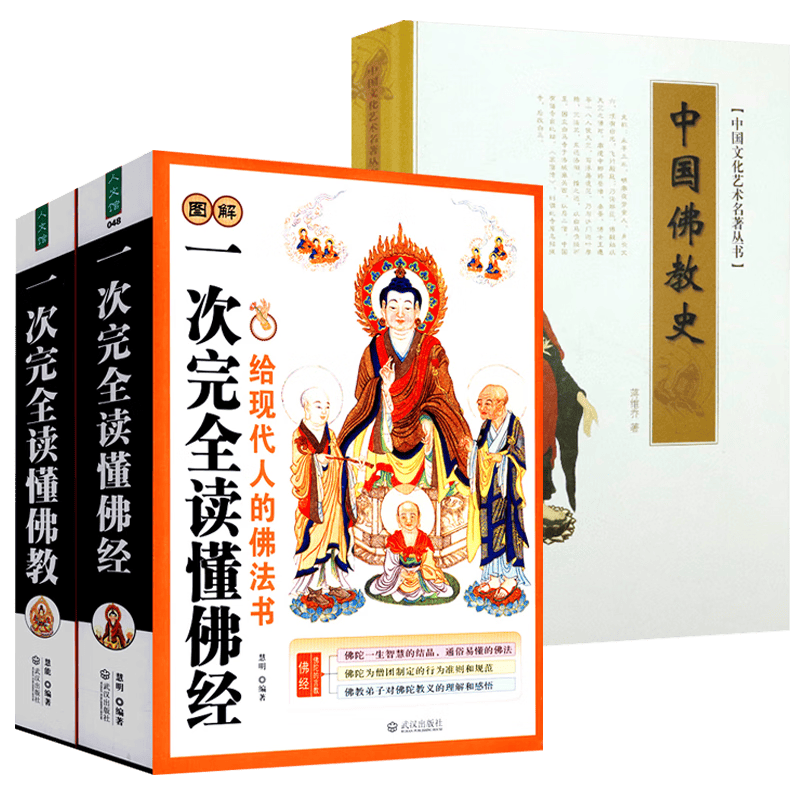 【满48包邮】图解一次完全读懂佛经佛教+中国佛教史+金刚经心经坛经地藏经+佛典入门 佛经佛学佛教入门基础知识书籍金刚经心经学禅宗论集 图解一次完全读懂佛经佛教+中国佛教史