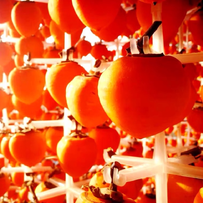 金百粟陕西富平柿饼子 自然霜降流心柿饼吊柿饼时令生鲜水果独立包装礼 净重2斤小孩果【软糯香甜】冷冻储存