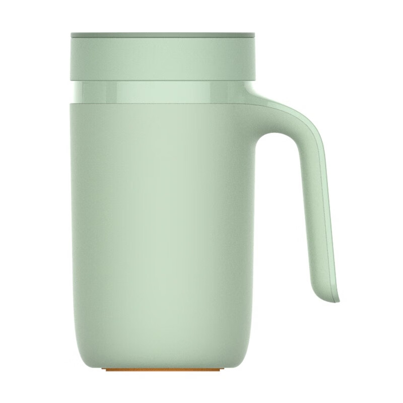美的micca创意不倒杯海洋恒温陶瓷杯泡茶杯办公室茶杯陶瓷内胆 360ML 绿色camdegn