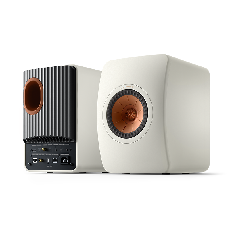 KEF LS50 Wireless II 2.0声道 桌面 蓝牙音箱 白色