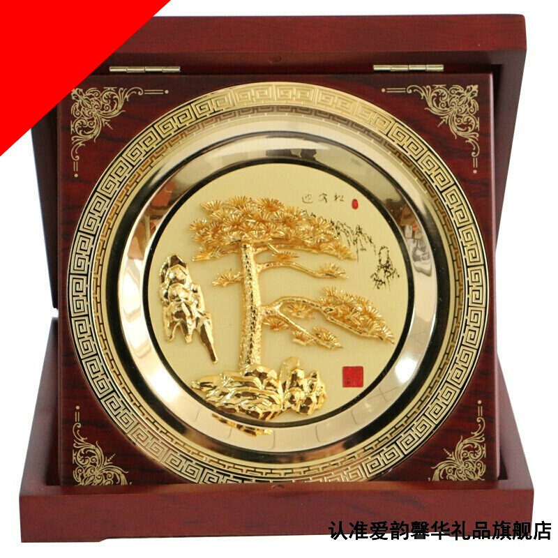 爱韵馨华礼品 芜湖铁画迎客松手工 礼品 纪念品 中国风 安徽 特产