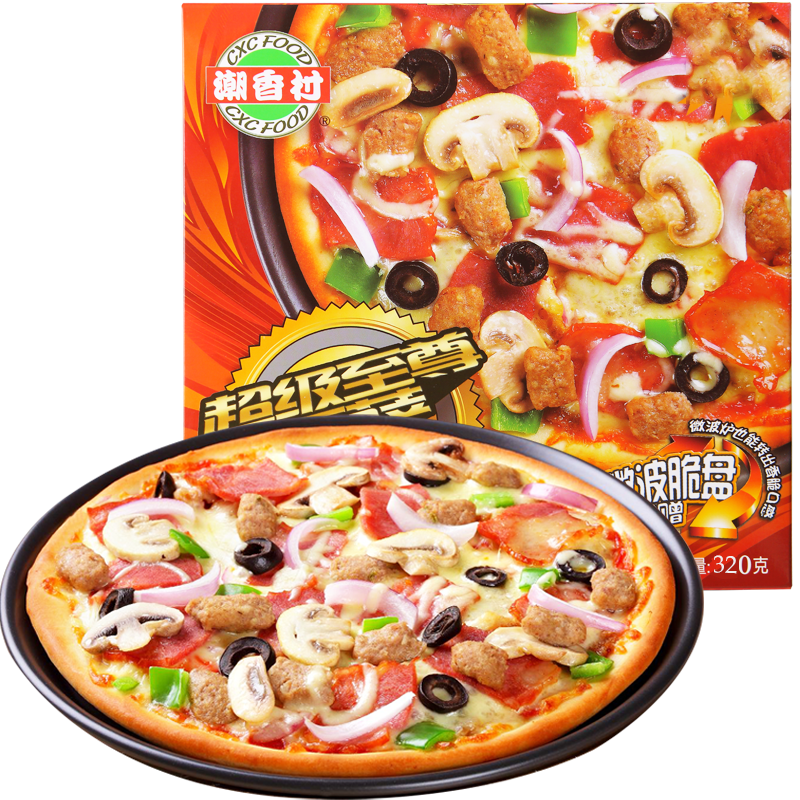 潮香村 超级匹萨320g 烘焙面点 披萨半成品