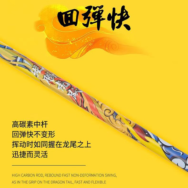 川崎泰昂龙拍羽毛球拍国潮系列高端超轻礼盒4U全碳素专业单拍 龙年限定礼盒（青色线） 28磅(专业队)