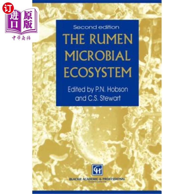 海外直订the rumen microbial ecosystem 瘤胃微生物生态系统