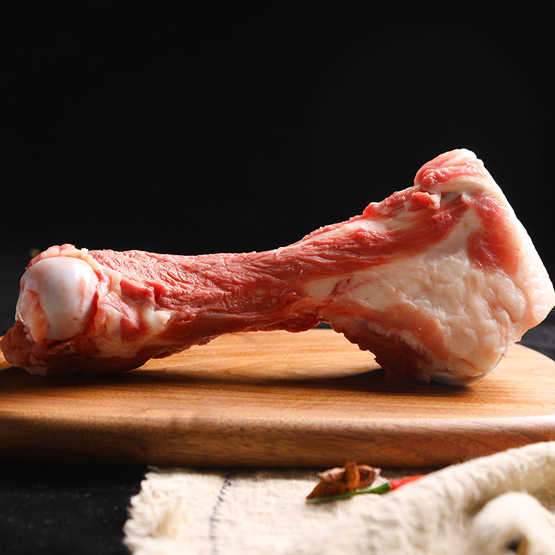 猪领鲜东辽黑猪筒骨400g新鲜土猪肉筒子骨棒骨熬汤猪大骨高汤火锅食材