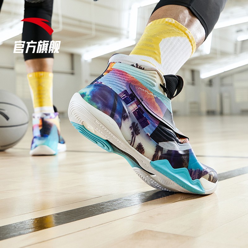 安踏kt6专业篮球鞋男2020冬季新款新品汤普森签名圣诞配色男鞋运动鞋