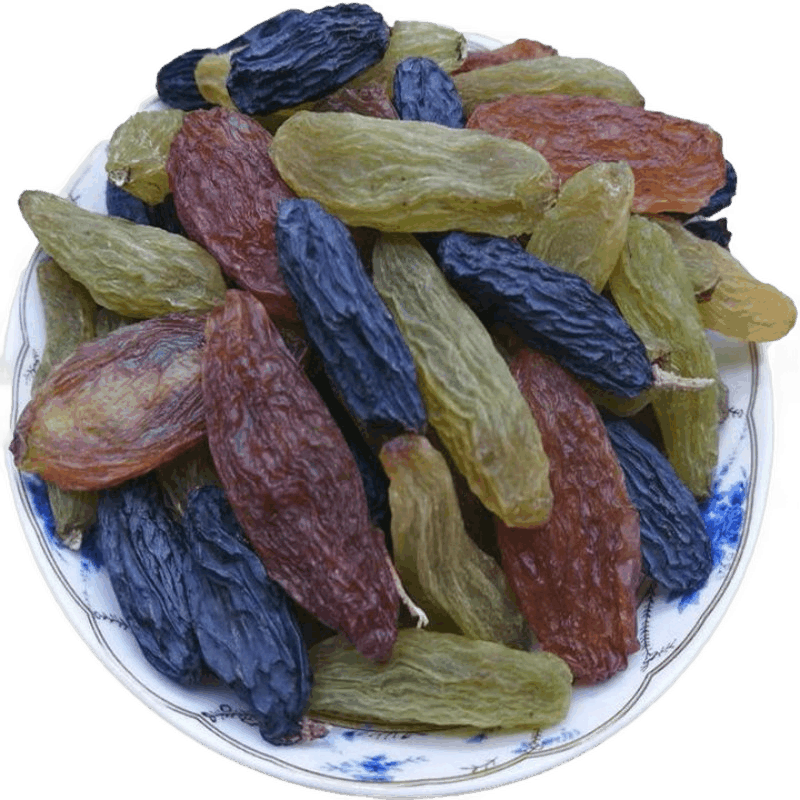 沙漠玉珠24新货三色特大香妃组合黑加仑葡萄干多色0添加剂新疆吐鲁番特产 三色缤纷组合（无籽）1斤
