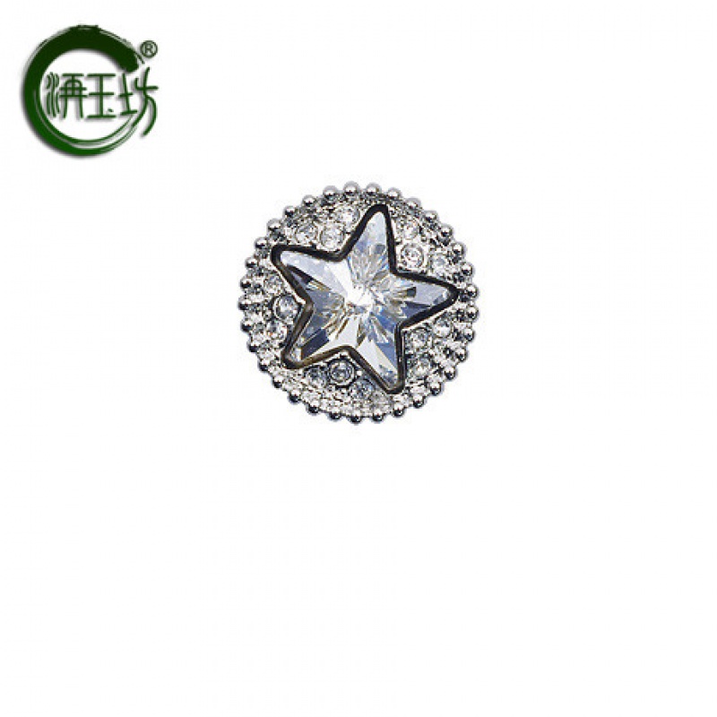 洅玉坊个性潮人男女生气质迷你小胸针西服西装刺马针扣水晶饰品