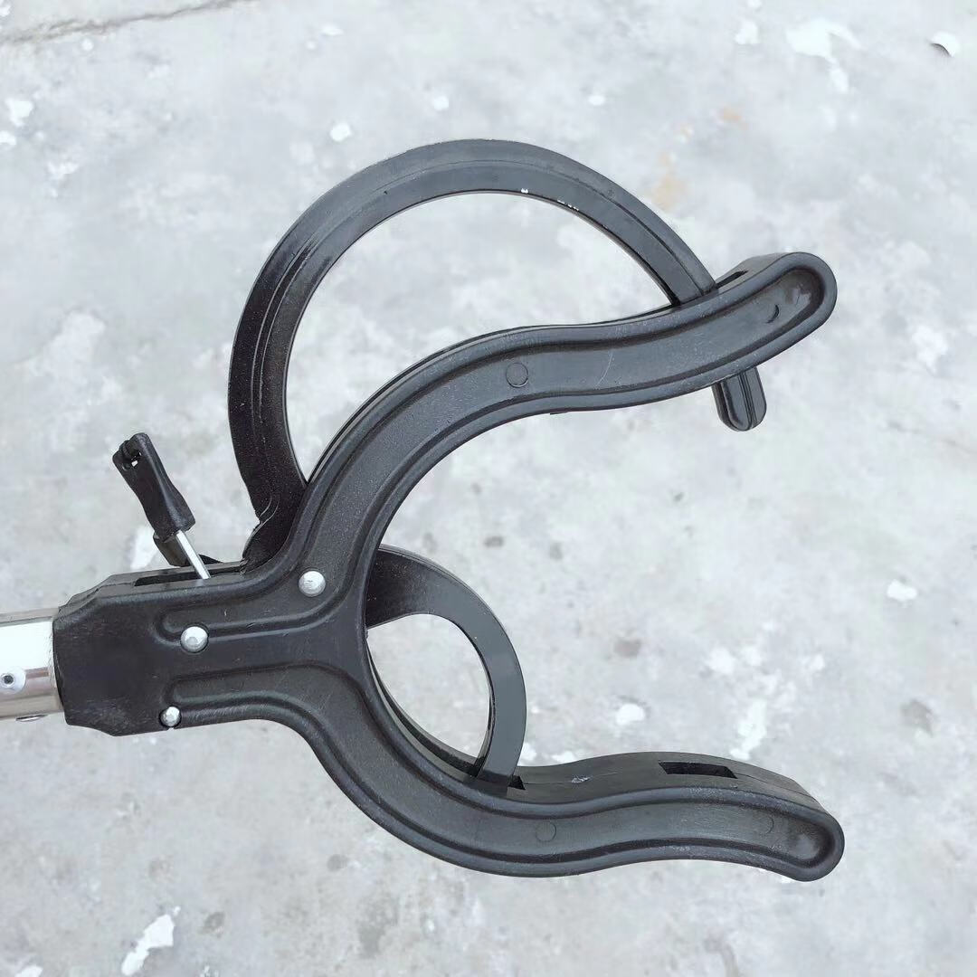 防暴钢叉学校幼儿园保安门卫室伸缩抓捕安保防身器材防爆脚叉 直柄型