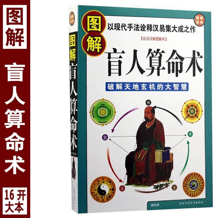 图解盲人术阴阳五行四柱八字盲派命理学破解