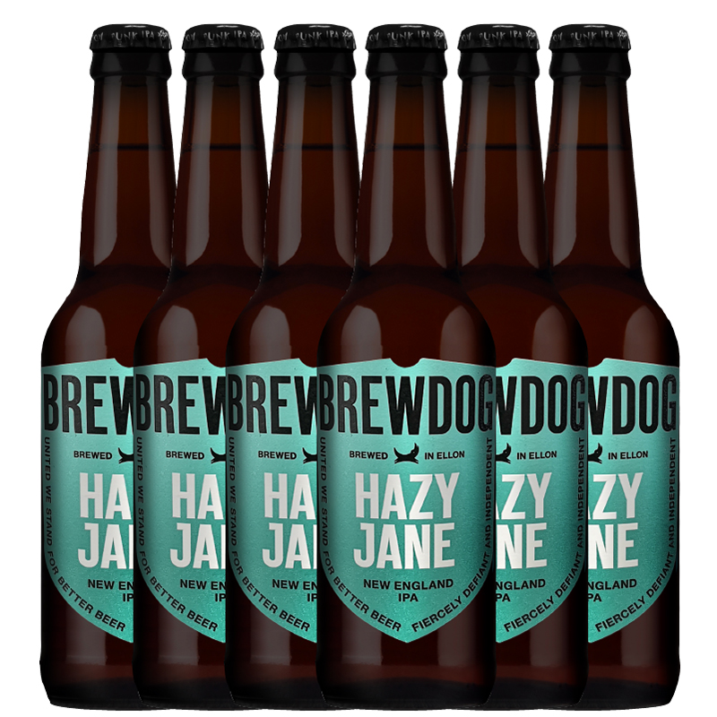 英国原装进口 酿酒狗浑浊简恩ipa精酿啤酒 brewdog 精酿狗 330ml*6瓶