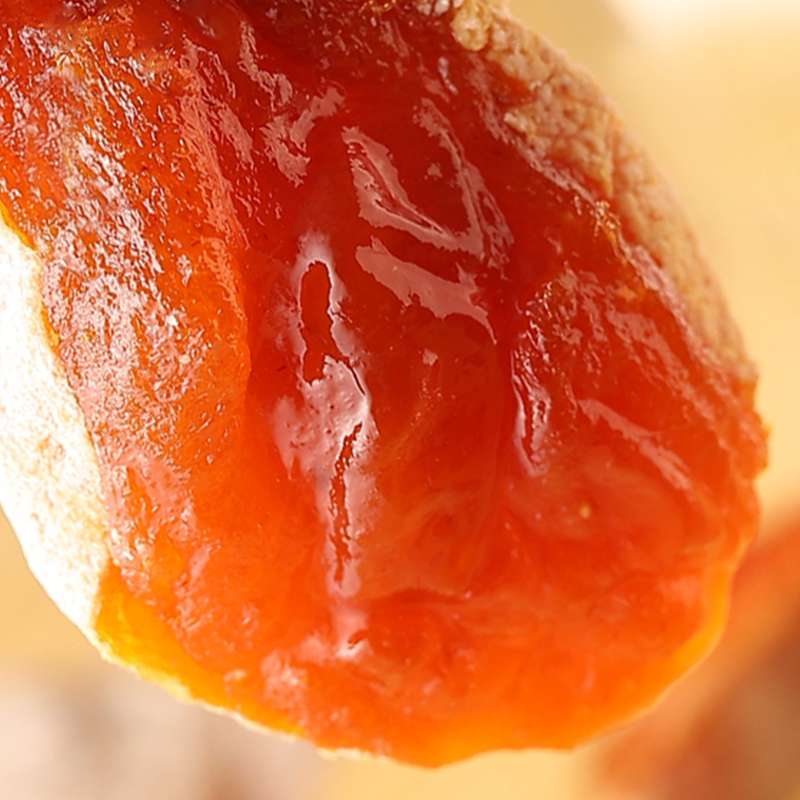 金百粟陕西富平柿饼子 自然霜降流心柿饼吊柿饼时令生鲜水果独立包装礼 2斤中果【年货礼盒】净重1.6冷冻